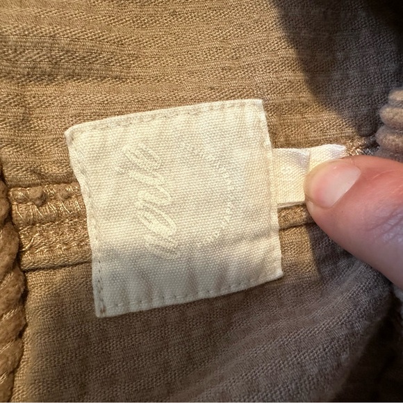 Aerie Corduroy Kick Flare Overall Womens Large Tan - Picture 10 of 12